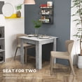 thumbnail image 4 of HOMCOM Square Dining Table for 2, Kitchen Table for Living Room, Grey, 4 of 10