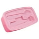 thumbnail image 2 of Juego 2 Contenedor para Alimentos Ambient 21 Lunch Box con Cubiertos Infantiles de Plástico Personajes Animados Barbie Animal Print, 2 of 7