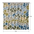 thumbnail image 5 of Boho Floral Shower Curtain 72x72 Inches - Tropical Leaves, Vintage Botanical Print, Waterproof Fabric for Chic Bathroom Decor, Modern Farmhouse & Bohemian Style, 5 of 5