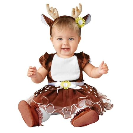 Infant Girls Oh Deer Costume Baby Dress & Headband