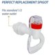 thumbnail image 3 of Water Dispenser Replacement Push Faucet - Cold And Hot Water Spigot Blue And Red Pack Shlm, 3 of 5