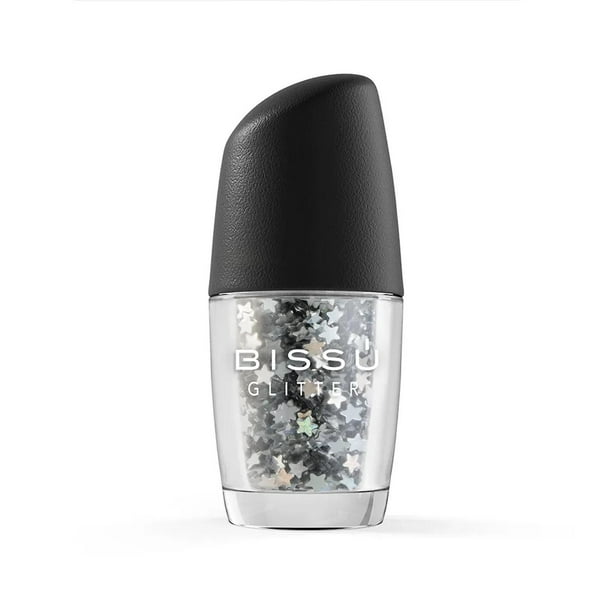 Glitter para rostro Varios tonos Bissu 2.2 g plateado