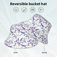 thumbnail image 2 of Bingfone Lavender Flowers Bucket Hat for Men Women,Packable Reversible Printed Sun Hats,Fisherman Outdoor Travel Hiking Beach Caps, 2 of 7