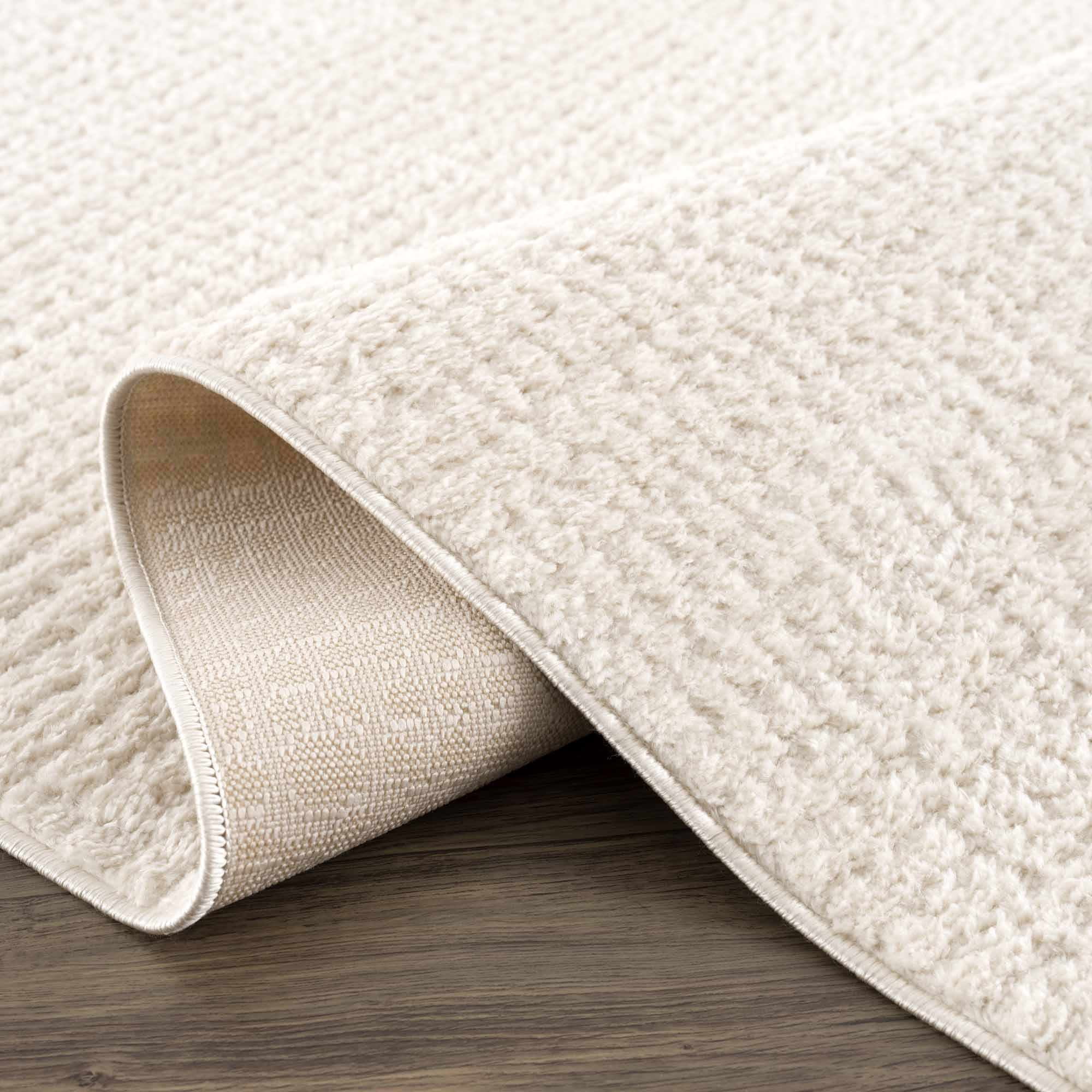 Hauteloom Matrix Living Room, Bedroom Area Rug - Contemporary - High Pile - Bone - 6'7" x 9'