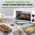 thumbnail image 3 of 6 Pieces Toaster Bakeware Set - Stackable and Non-Stick Gray Coating Inside & Outside Bake Tray Sheet Bakeware Set (Gray), 3 of 8