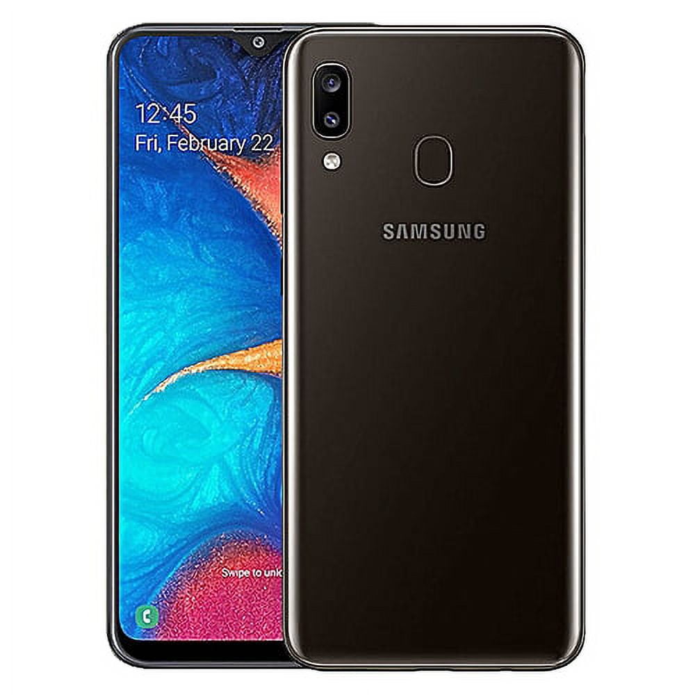 SAMSUNG Galaxy A20 A205G, 32GB, GSM Unlocked Dual SIM – Deep Blue