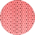thumbnail image 1 of Ahgly Company Indoor Round Solid Red Modern Area Rugs, 4' Round, 1 of 4