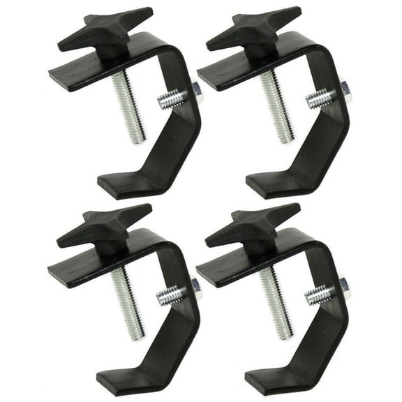 (4) Chauvet CLP-02 Truss Lighting Clamps For Light Mounting Up to 55 LBS CLP02