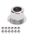 thumbnail image 4 of Guitar Tuning Peg Adapter, Acoustic Guitar Tuner Conversion Bushing 12Pcs Standard Design  For Replacement Silver, 4 of 8