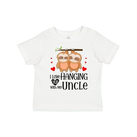 

Inktastic I Love Hanging out with My Uncle Gift Toddler Boy or Toddler Girl T-Shirt