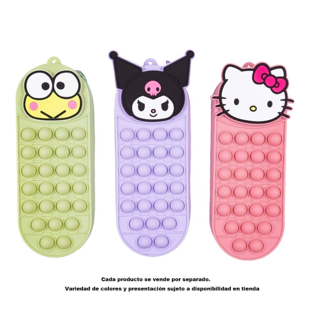 Estuche MyShop Hello Kitty y sus amigos Tipo Pop It Silicón Varios Modelos 1 Pieza