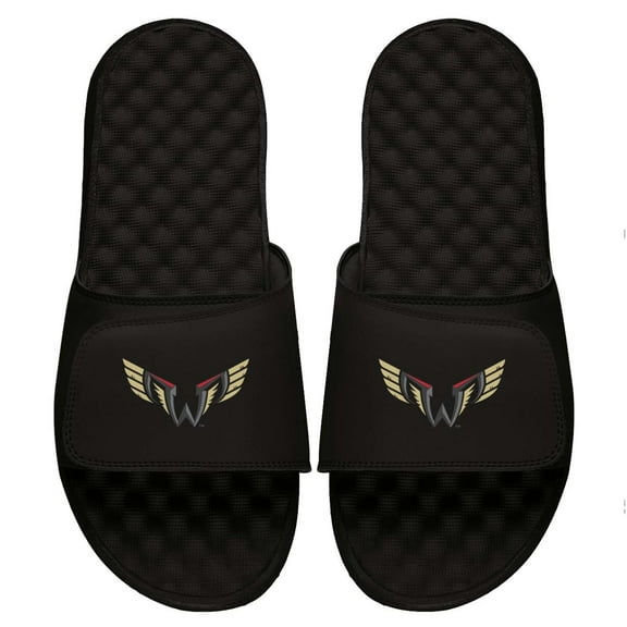 Youth ISlide Black Philadelphia Wings Primary Logo Slide Sandals