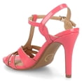 thumbnail image 6 of Journee Womens Valry Woven T-Strap Stiletto Dress Sandals, Widths Available, 6 of 8