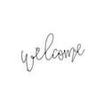 thumbnail image 1 of Cheungs 5578 Black Metal Wire Welcome Sign, 1 of 1