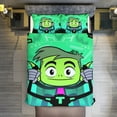 thumbnail image 7 of Teen Titans Go 3-Piece Bedding Set Warm And Comfortable Soft Duvet Cover Bed Set with 1 Duvet Cover And 2 Pillowcases for Bedroom, 7 of 7