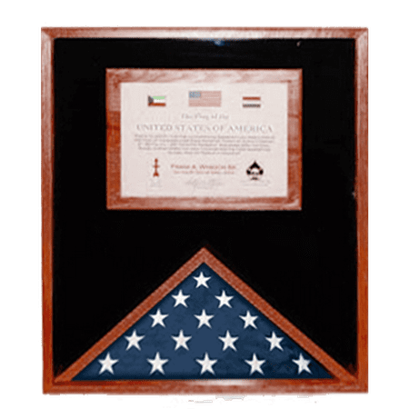 Flag Display Cases With Certificate Holder Flag Display Cases With Certificate Holder