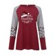thumbnail image 4 of Pntutb Moda Mujer Cuello Redondo Manga Larga Estampado Casual Camiseta Blusa Pntutb Pntutb-8379, 4 of 5