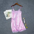 thumbnail image 5 of Summer Sales Under $5 CNJKEHIUV Ladies Stretch Satin Nightdress Home Pajamas for Women M, 5 of 9
