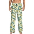 thumbnail image 2 of Kdxio Lilies Flowers Print Men's Sleep Pajama Pant Lounge Pants with Pockets, 2 of 8