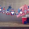 thumbnail image 6 of SLYNSHome 8Pcs 4th of July Hanging Ornament for Tree Independence Day Gnome Decoration Patriotic Red White Blue Memorial Day Accessories for Home Party, 6 of 7