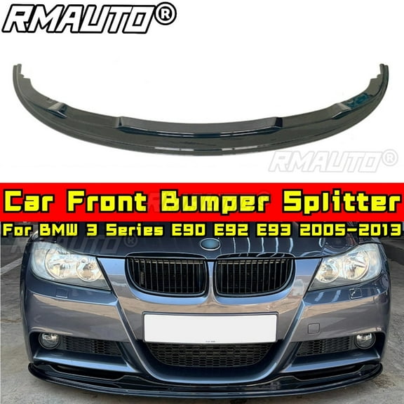 For BMW 3 Series E90 E92 E93 2005-2013 Body Kit Bumper Apron Carbon Fiber Look Sport Style Front Bumper Splitter Car Accessories