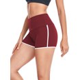 thumbnail image 2 of Jusfitsu Women's Athletic Yoga Shorts Stretch Booty Shorts for Women High Waisted Workout Running Shorts, 2 of 7