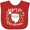 Red, variant on Inktastic Baby's 1st Christmas Santa with Candy Canes Boys or Girls Baby Bib