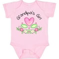 thumbnail image 3 of Inktastic Grandpa's Girl Heart Flowers Girls Baby Bodysuit, 3 of 5