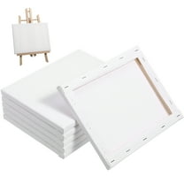 HOMEMAXS  6 Pcs Canvas Boards for Painting Canvases Pure Cotton Frame