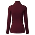 thumbnail image 4 of Made by Olivia Women's Basic Long Sleeve High Turtle Neck Slim Fit Top Shirt, 4 of 4