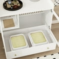 thumbnail image 5 of NARTRU Large Cat Litter Box Enclosure Furniture with Drawer and Runway Litter Filter for Litter Boxes, White, 5 of 7