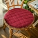 thumbnail image 1 of Cojín redondo y mullido para el suelo - Cojín de tatami Flock de 35x35 cm para sillón, sofá y asiento de coche - Rojo, marrón, azul, café, 1 of 6