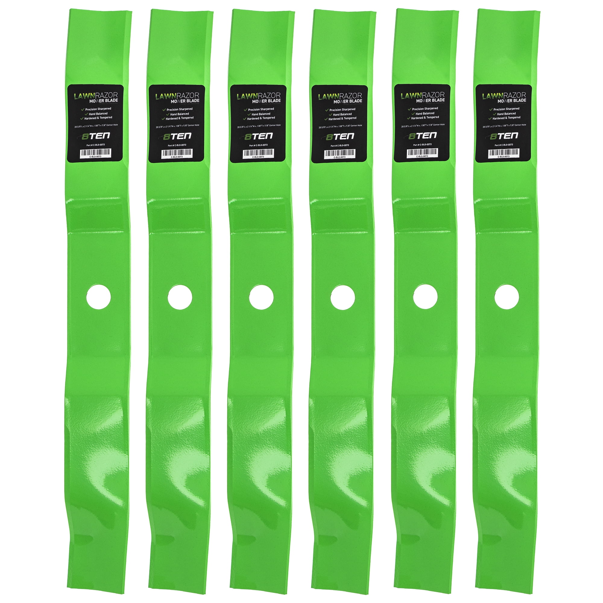 Oregon 396-730 6 Pack Gator G6 Blades Replacement for John Deere