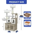 thumbnail image 3 of ModFusion All-in-One Cat Litter Box Enclosure, Climbing Tree, and Storage Solution - Covered Litter Box for Cats, 3 of 11