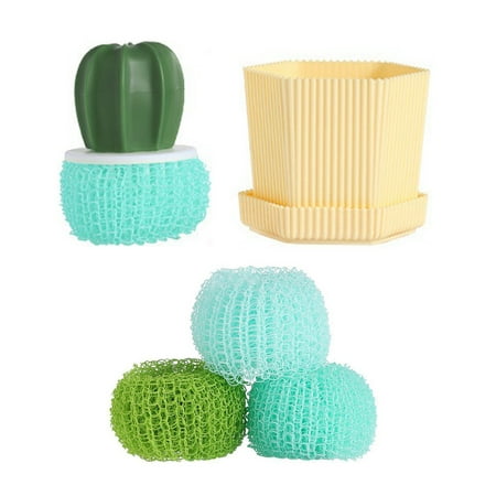 

Reusable Nano Cleaning Ball Scrubbers for Cleaning Multicolored Mesh Balls 3.1*3.5*2in Multicolored Cleaning Tools