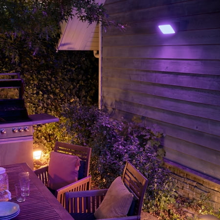 Philips - Hue Discover Outdoor Floodlight - White and Color Ambiance