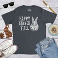 thumbnail image 4 of Mens Happy Easter Yall T shirt Funny Bunny Saying Egg Hunt Basket Gift for Him Graphic Tees, 4 of 9