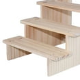 thumbnail image 6 of Wooden Display Riser Shelf Wooden Riser Display Shelf Organizer for Figures 4 layer 20cm, 6 of 7