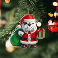 thumbnail image 4 of Santa Sports Ornaments, Acrylic Christmas Decor For Tree - Athletic Holiday Decorations For Sports Fans, 4 of 8