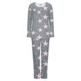 thumbnail image 6 of Riecok Loungewear Sets for Women Plus Size Crewneck Long Sleeve Tops and Pants Cute Print Warm Fuzzy Sleepwear, 6 of 6