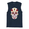 thumbnail image 5 of Kansas City Sugar Skull Men's Muscle Shirt KC Die-Hard Football Fan Tailgating, 5 of 7
