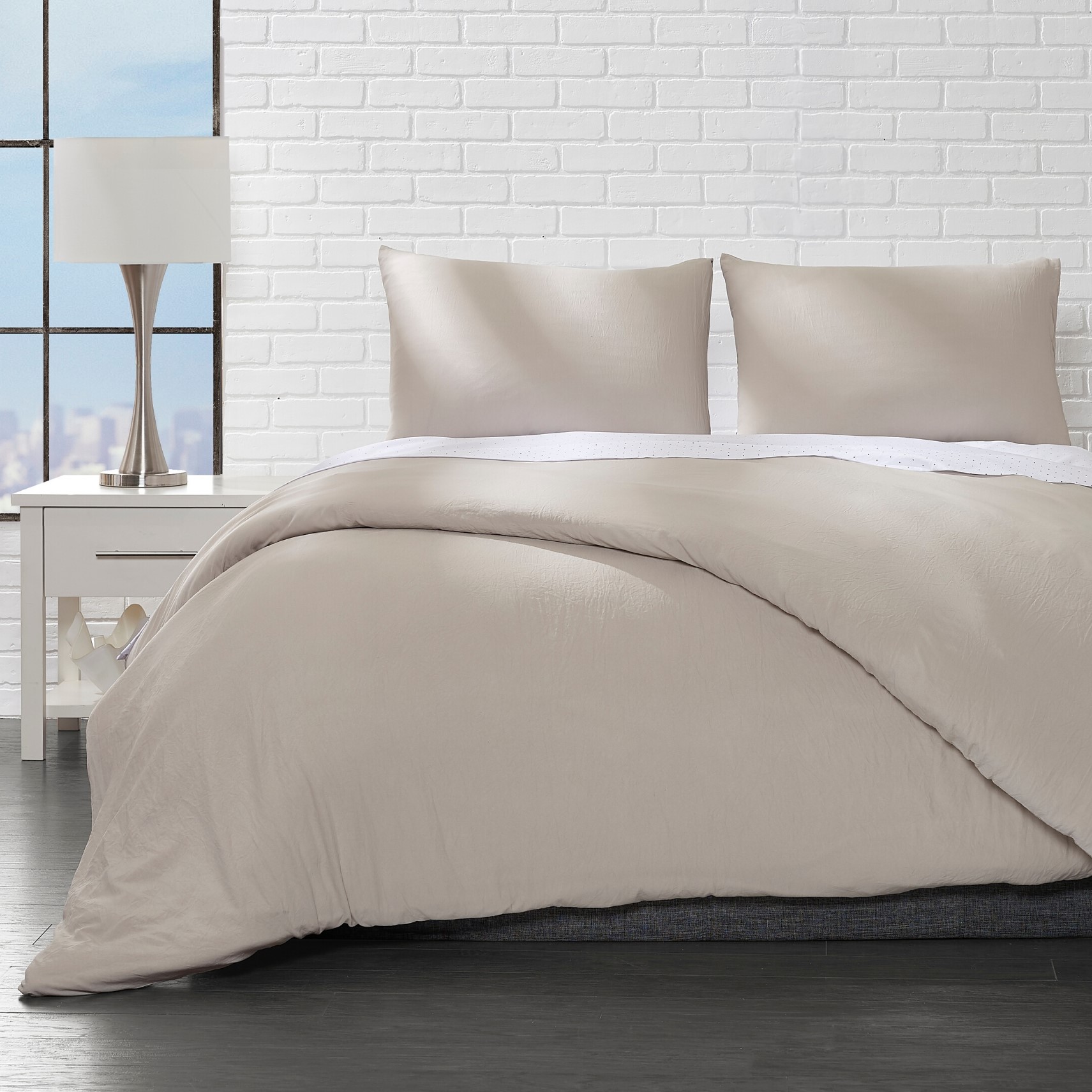 Microfiber 3Piece Duvet Cover Set & Microfiber DownAlternative