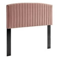 thumbnail image 1 of Pemberly Row Modern Performance Velvet Full/Queen Headboard in Dusty Rose, 1 of 11