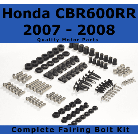 - Complete Fairing Bolt Kit for Honda CBR600RR 2007 - 2008 body screws fasteners