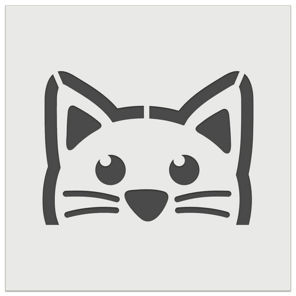 Peeking Cat DIY Cookie Wall Craft Stencil - 5.5 Inch