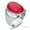Red Opal, variant on White/Red/Coffee Opal Stainless Steel Men's Wedding Party Gothic Ring Size 7-12