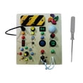 thumbnail image 1 of Tablero ocupado con interruptor de luces, Tableros sensoriales de madera LED, Panel de control de madera, Tablero ocupado LED Montessori,, 1 of 8