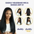 thumbnail image 5 of Ebo Dashly Synthetic Headband Wig With Bang Hb Unit 1 Straight 24” ( 2 Dark Brown ), 5 of 5