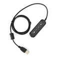 H901 USB Plug QD Cable Adaptor Adjustable Volume Call Center Headset