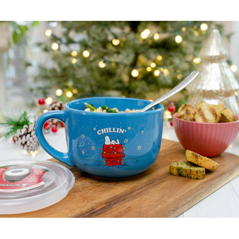 Peanuts Snoopy Mug Porcelain Mug Soup Cup 1PC or 2PC Gift Set